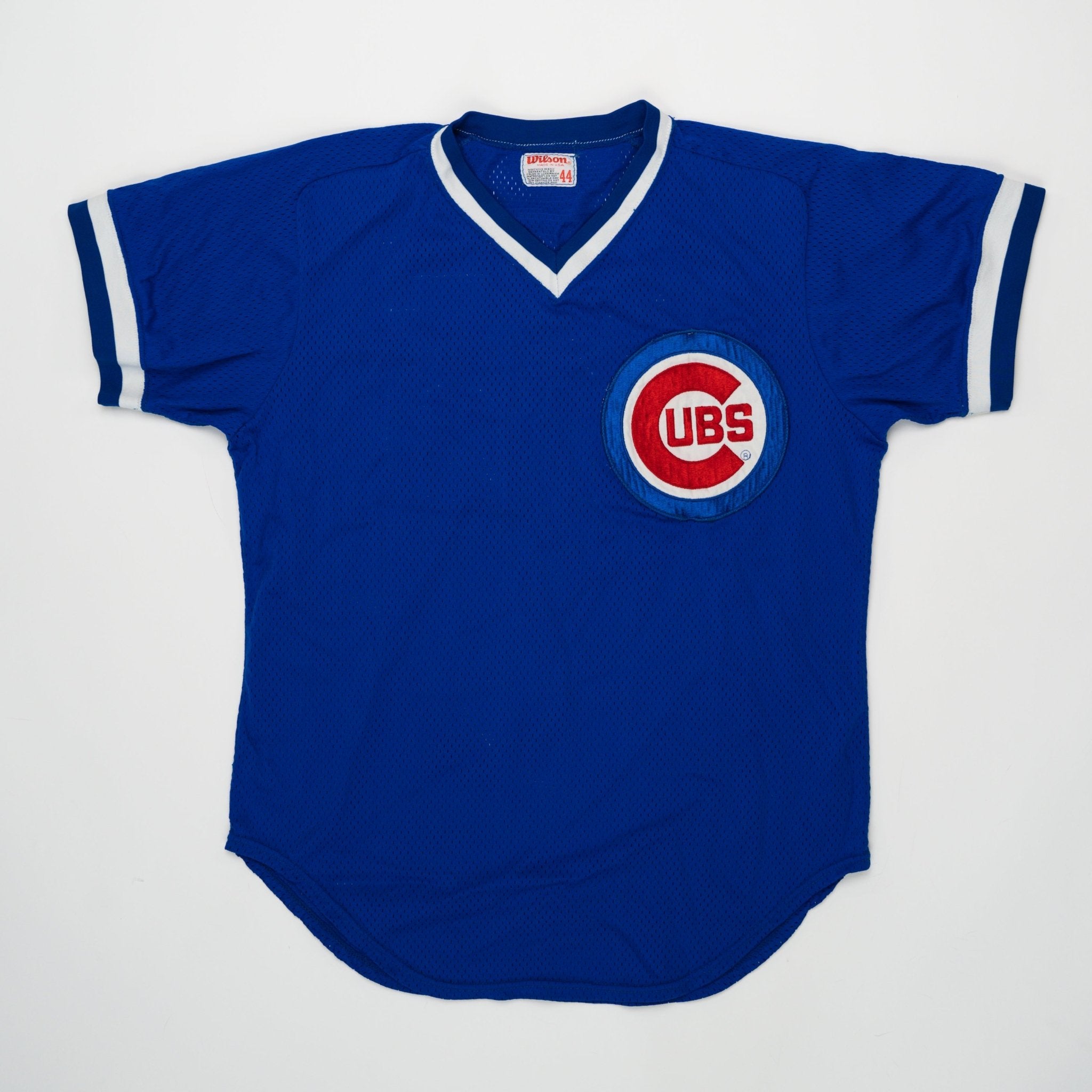 Vintage 80s Blue Chicago Cubs x Wilson Jersey (L) | Rebalance Vintage.