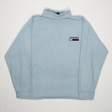 Vintage 90s Baby Blue Tommy HIlfiger Turtleneck (M) | Rebalance Vintage.