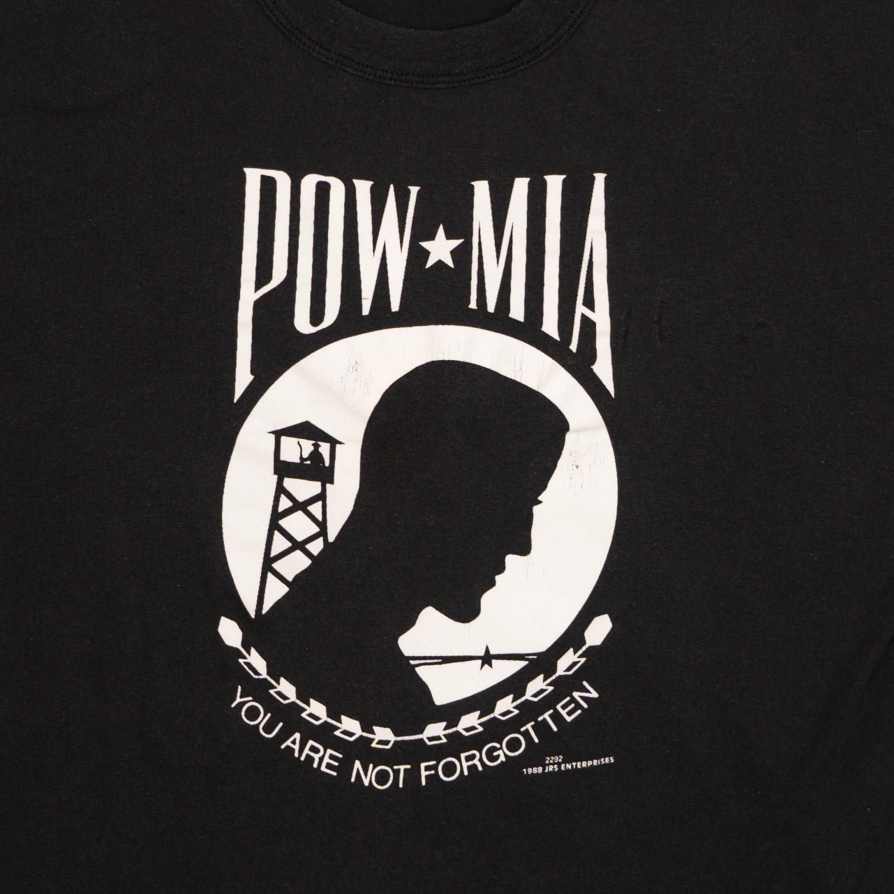 Vintage '88 Black POW MIA Tee (M) | Rebalance Vintage.