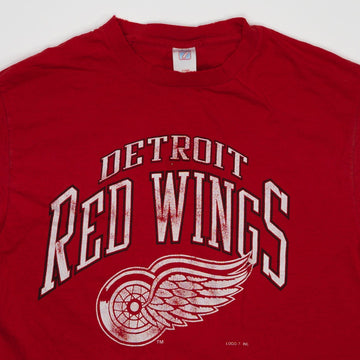 Vintage 90s Red Detroit Red Wings Logo 7 Tee (M) | Rebalance Vintage.
