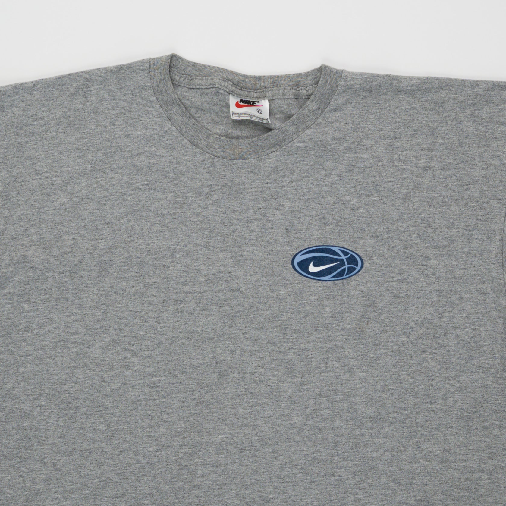 Vintage 90s Grey Nike Basketball Tee (XL) | Rebalance Vintage.