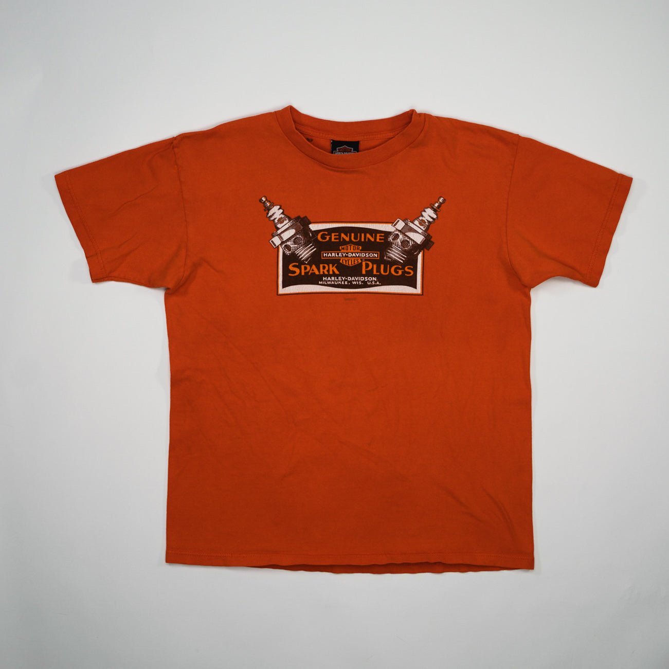Vintage '02 Orange Harley Davidson Louisianna Tee (M)