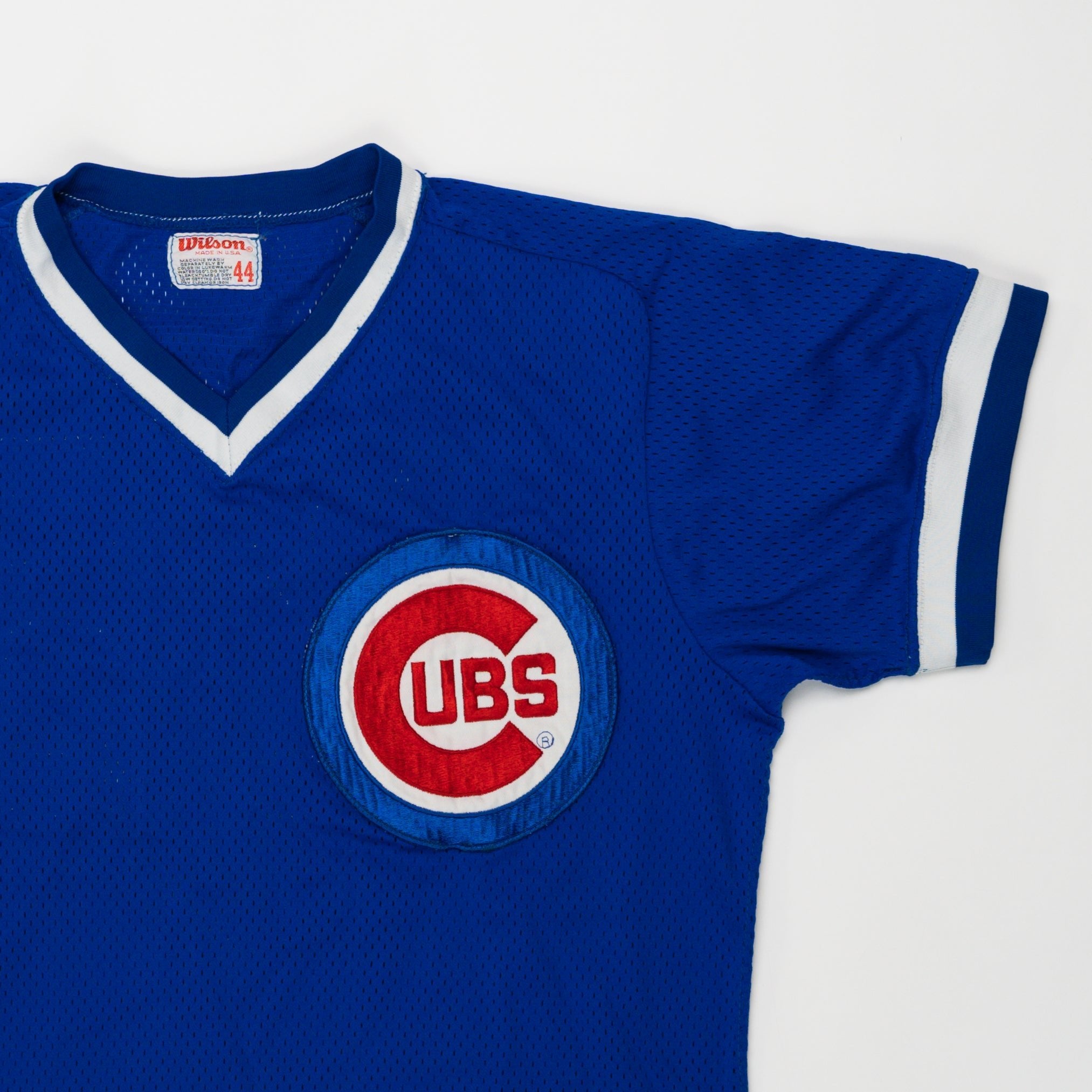 Vintage 80s Blue Chicago Cubs x Wilson Jersey (L) | Rebalance Vintage.