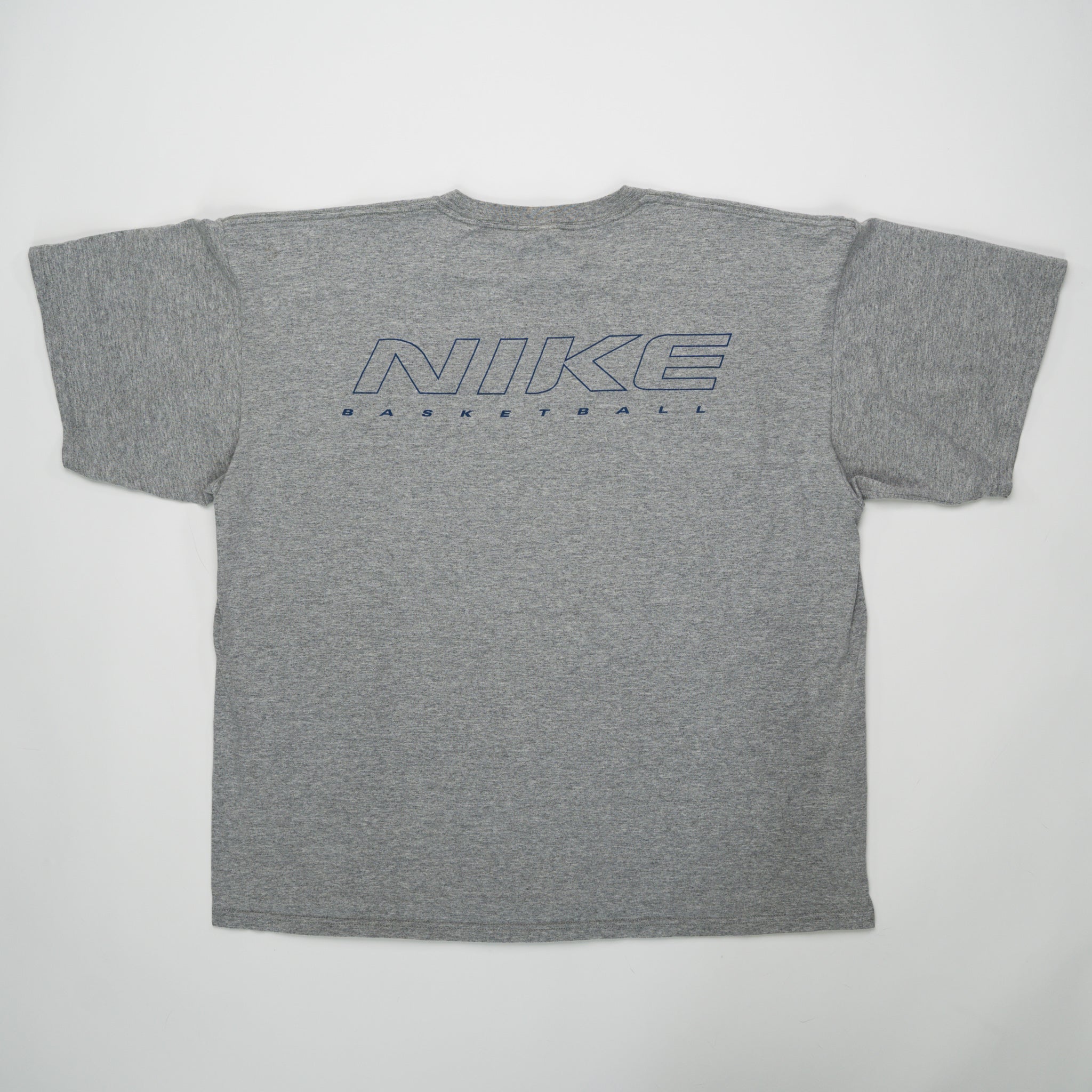 Vintage 90s Grey Nike Basketball Tee (XL) | Rebalance Vintage.