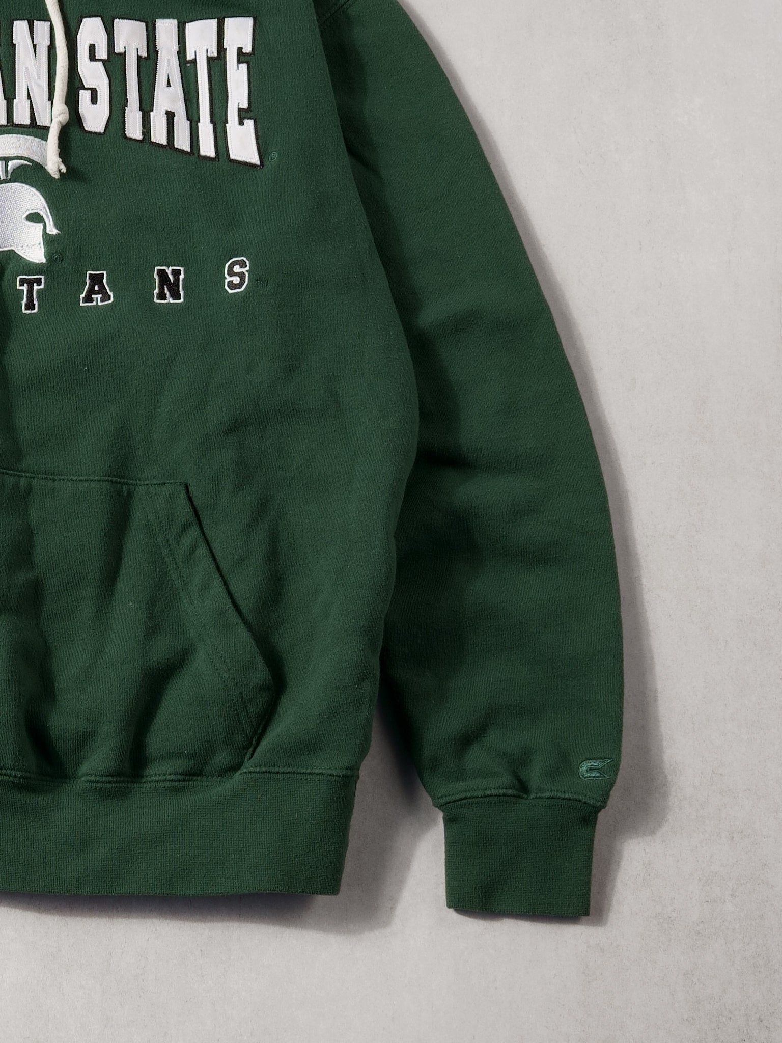 Vintage 90s Pine Green Michigan State Spartans Hoodie (S/M)