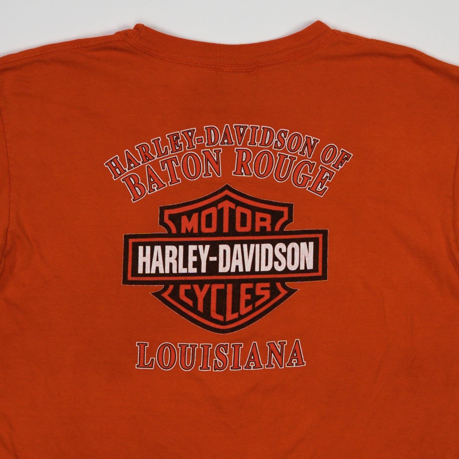 Vintage '02 Orange Harley Davidson Louisianna Tee (M)