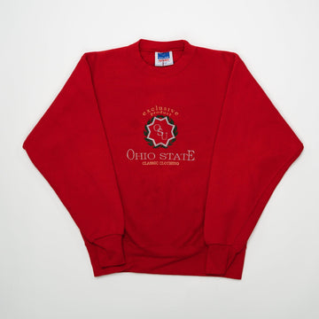 Vintage 90s Red OSU Ohio State University Crewneck (L) | Rebalance Vintage.