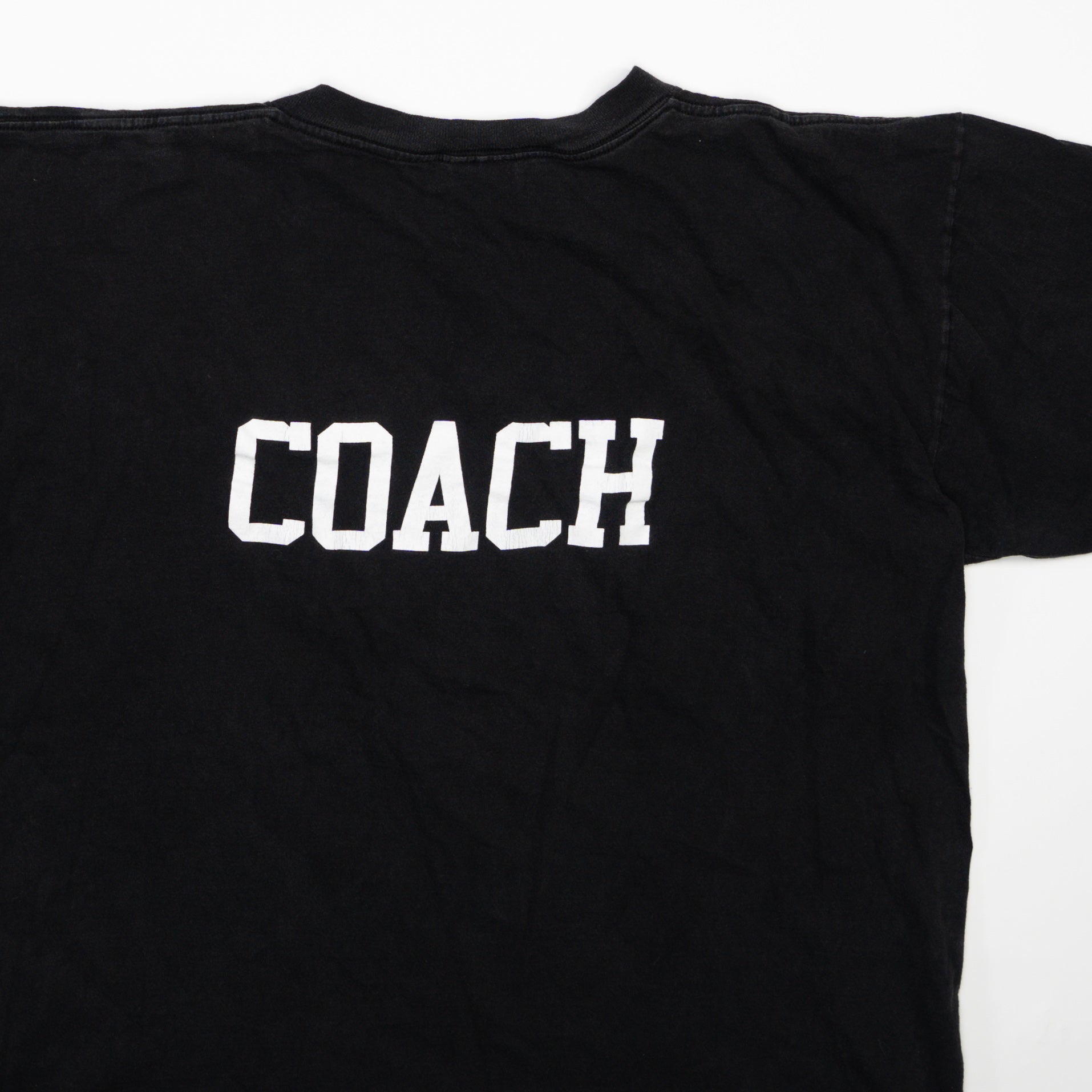 Vintage '95 Black Amherst Panthers Coach Tee (L)