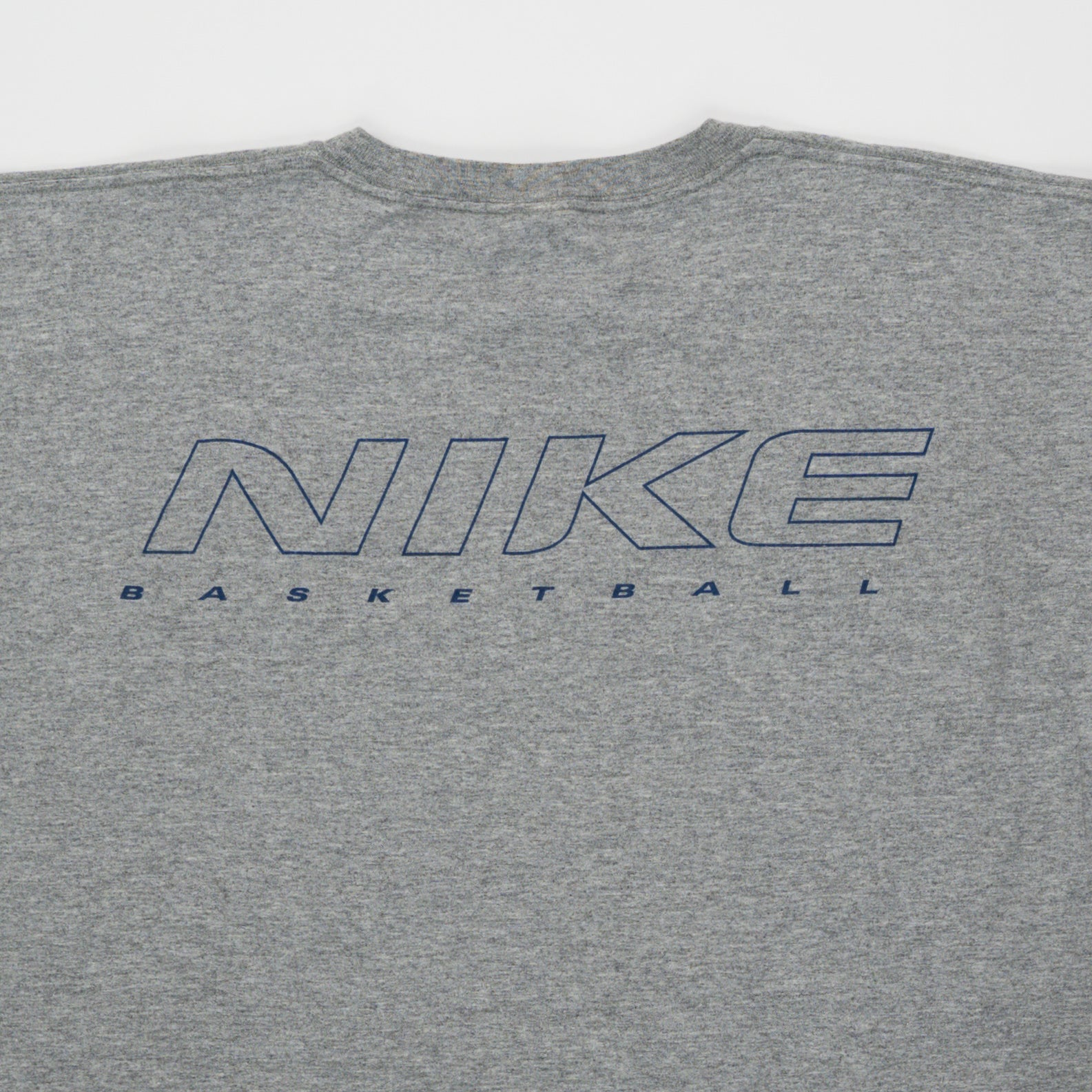 Vintage 90s Grey Nike Basketball Tee (XL) | Rebalance Vintage.