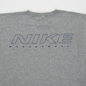 Vintage 90s Grey Nike Basketball Tee (XL) | Rebalance Vintage.