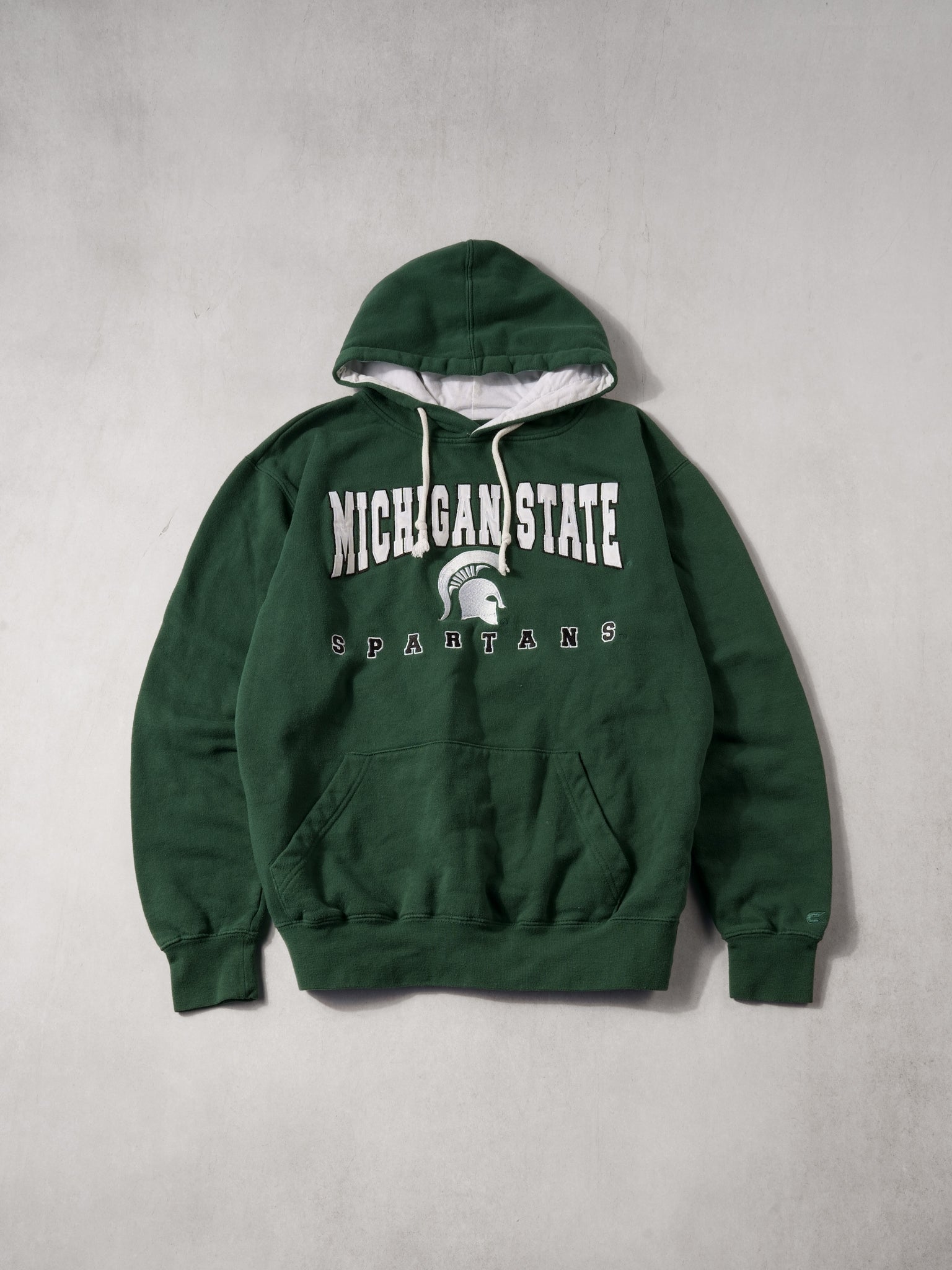 Vintage 90s Pine Green Michigan State Spartans Hoodie (S/M)