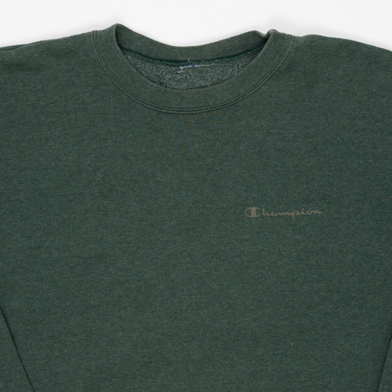 Vintage Green Champion Spell Out Crewneck (L) | Rebalance Vintage.