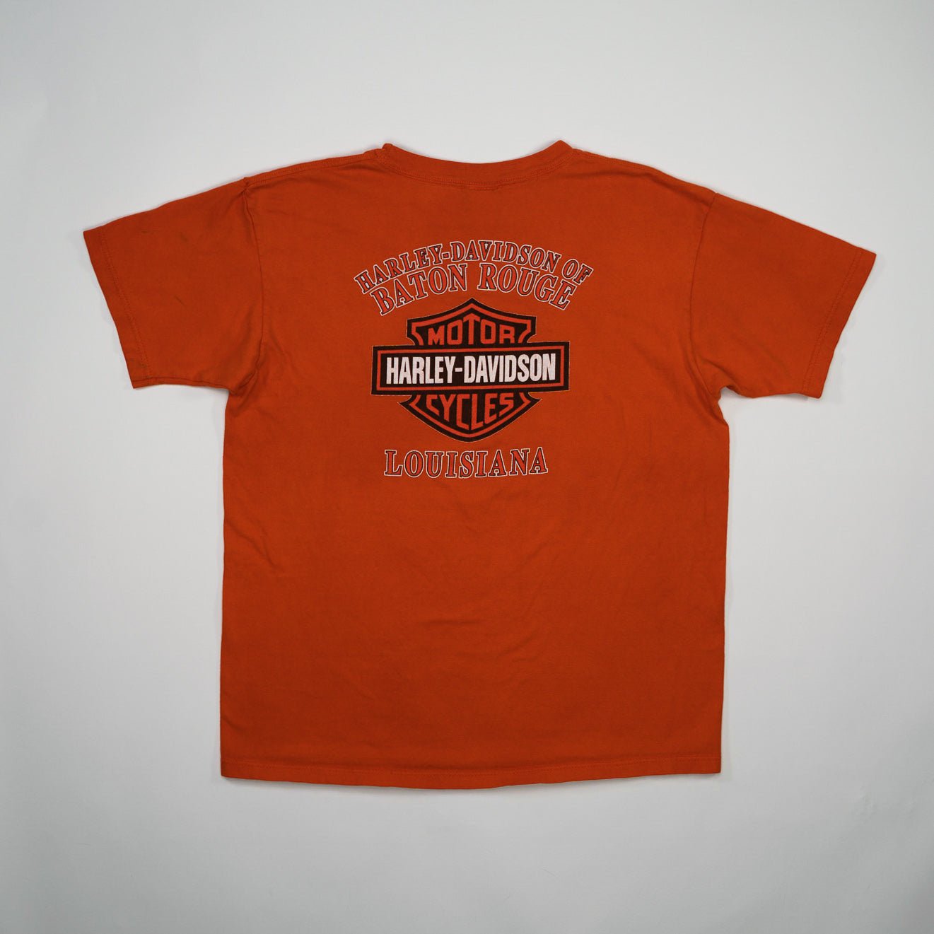 Vintage '02 Orange Harley Davidson Louisianna Tee (M)