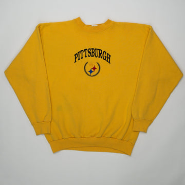 Vintage 90s Yellow Pittsburgh Steelers Crewneck (XL) | Rebalance Vintage.