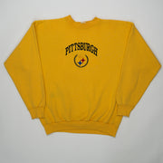 Vintage 90s Yellow Pittsburgh Steelers Crewneck (XL)