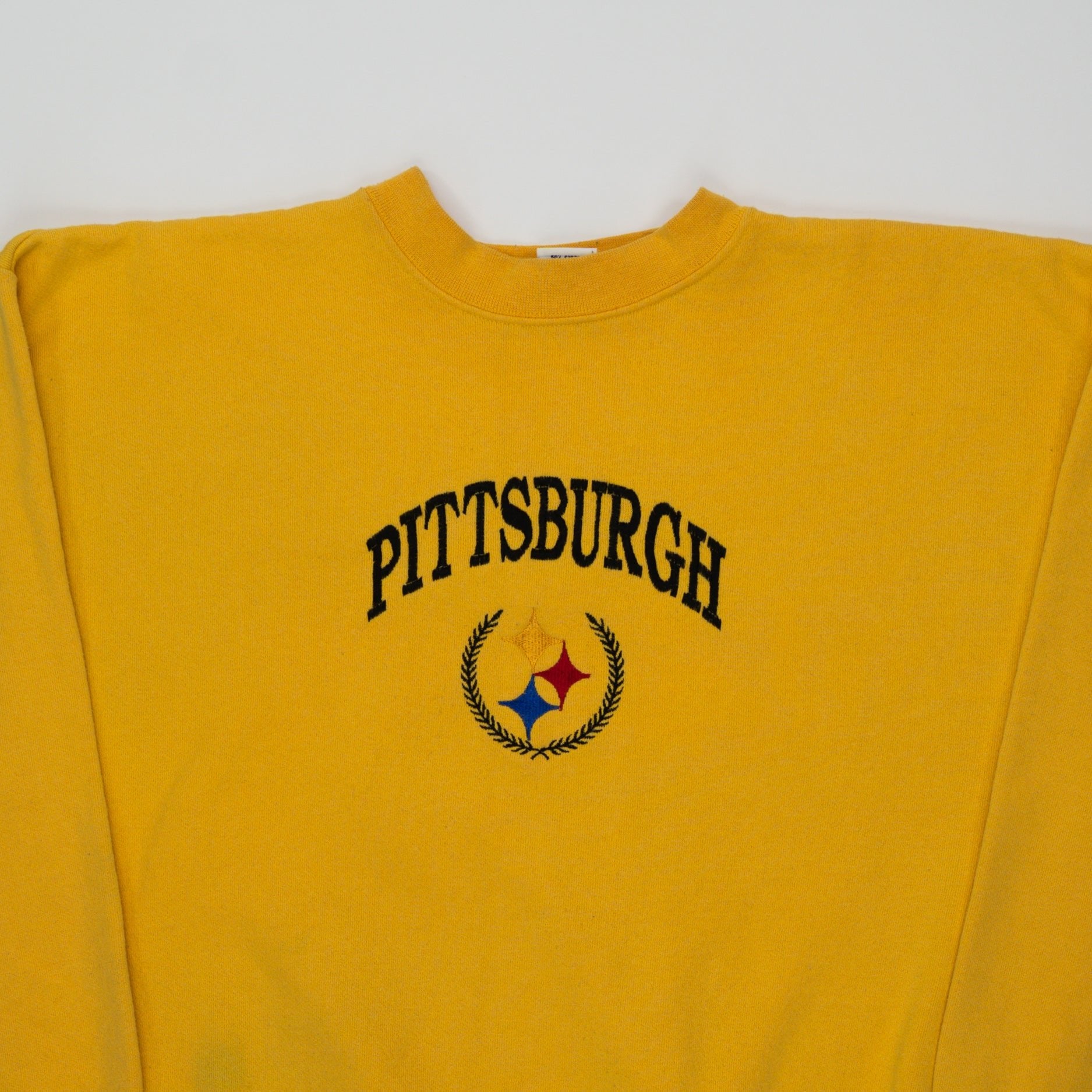 Vintage 90s Yellow Pittsburgh Steelers Crewneck (XL) | Rebalance Vintage.