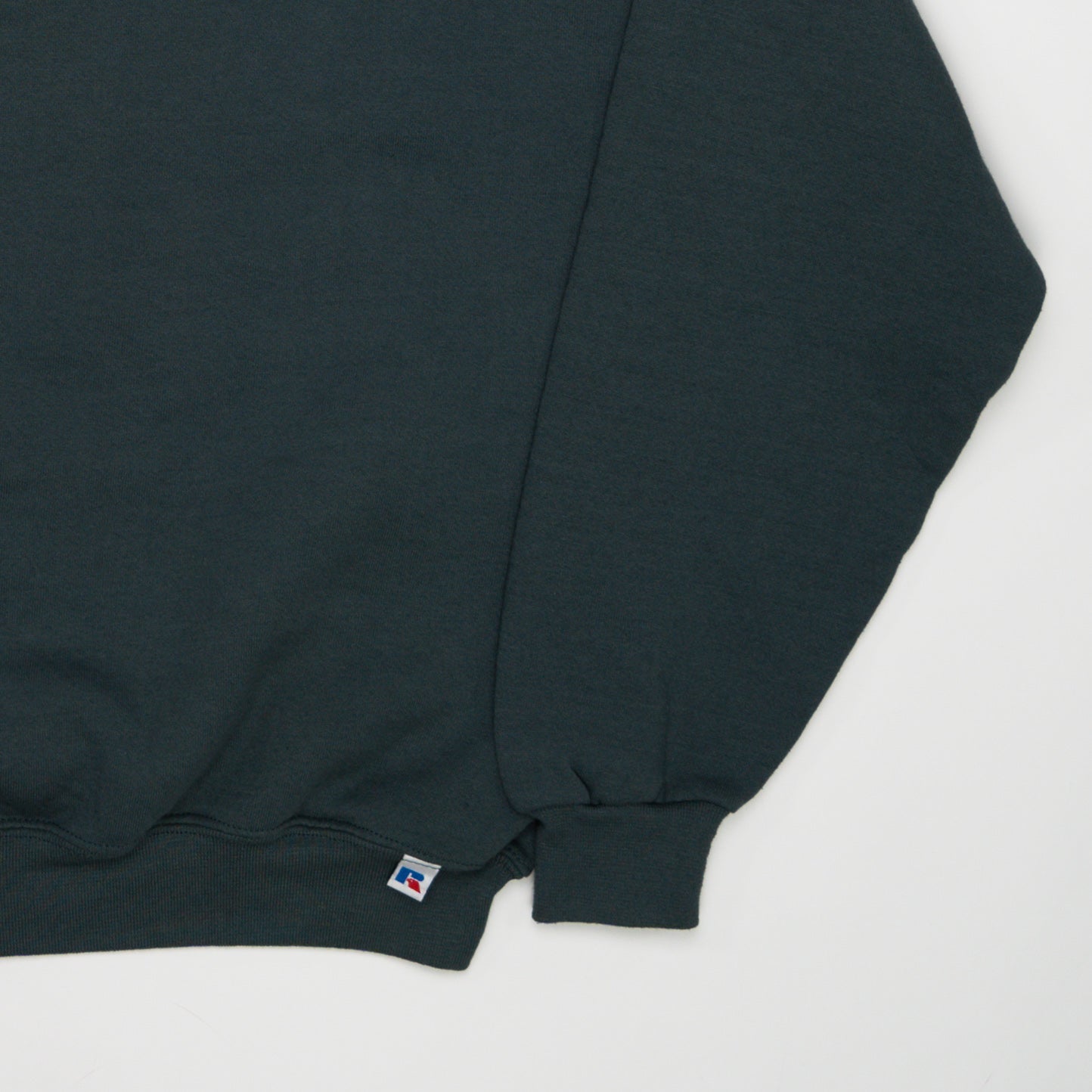 Vintage 90s Dark Green Russell Athletics Crewneck (M) | Rebalance Vintage.