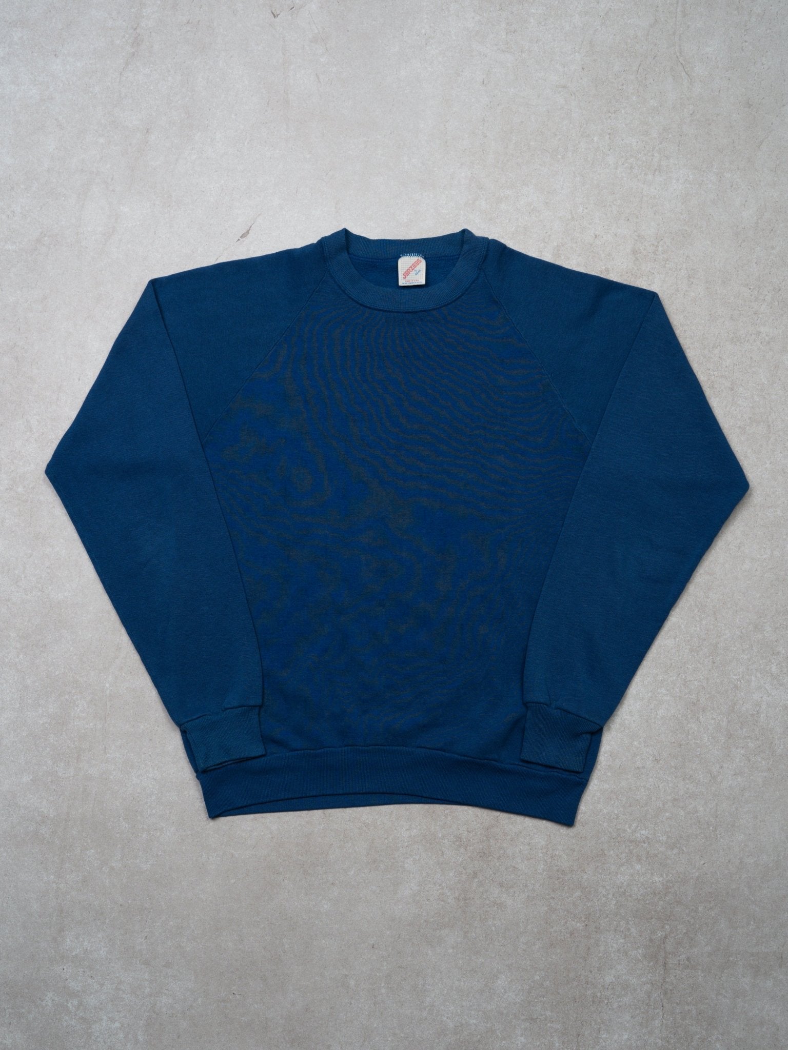 Vintage 90s Royal Blue Jerzee Blank Crewneck (S)