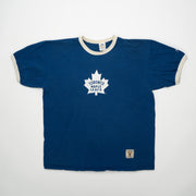 Vintage 90s Blue Toronto Maple Leafs Ringer Tee (L)