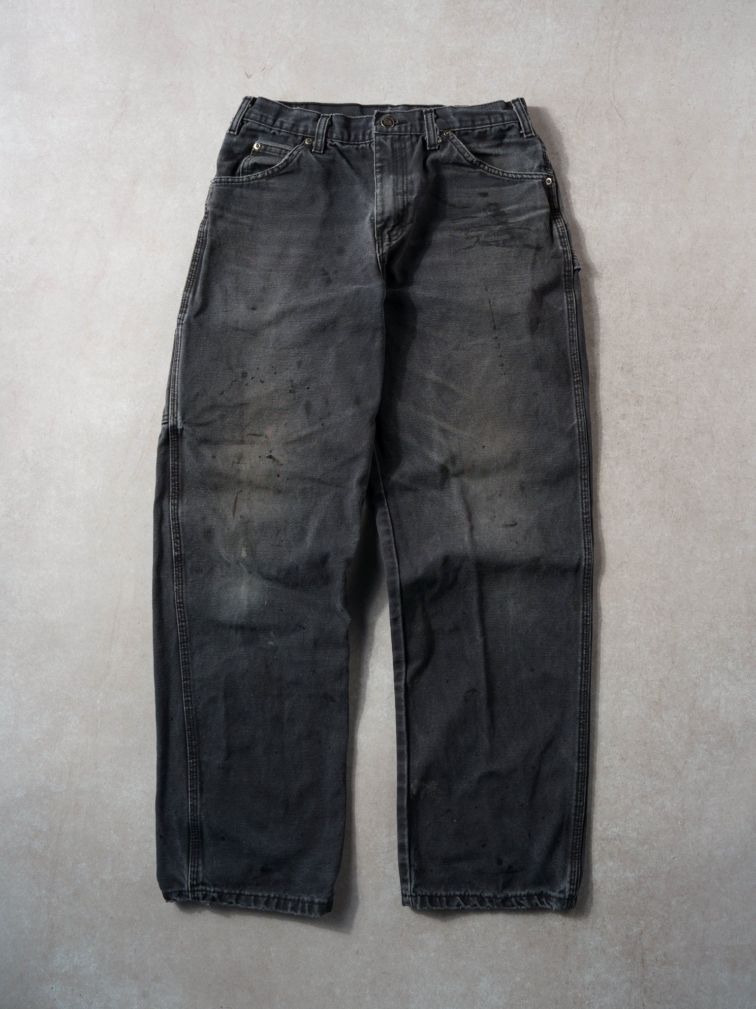 Vintage 90s Washed Black Dickies Carpenter Pants (30x30)