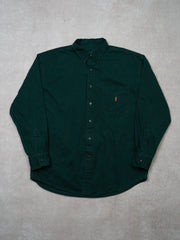 Vintage 90s Dark Green Chaps RL Long Sleeve Button Up (L)