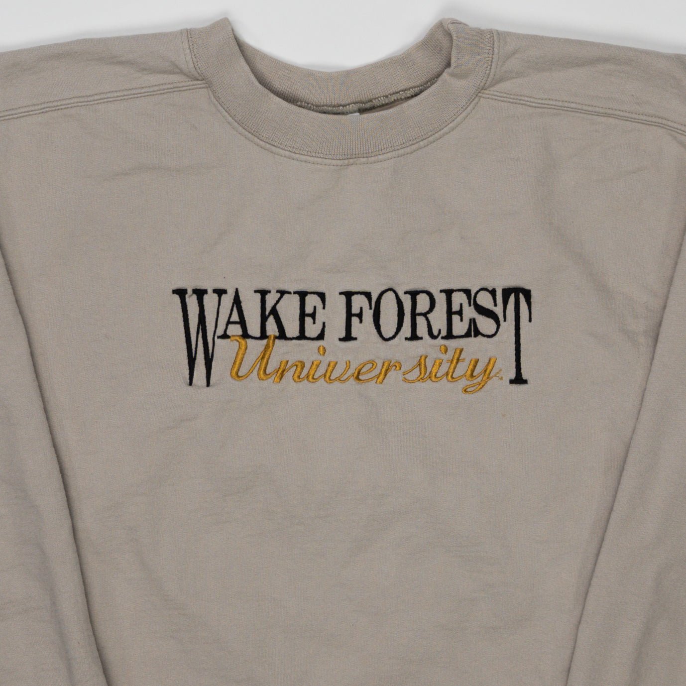 Vintage 90s Beige Wake Forest University (S) | Rebalance Vintage.
