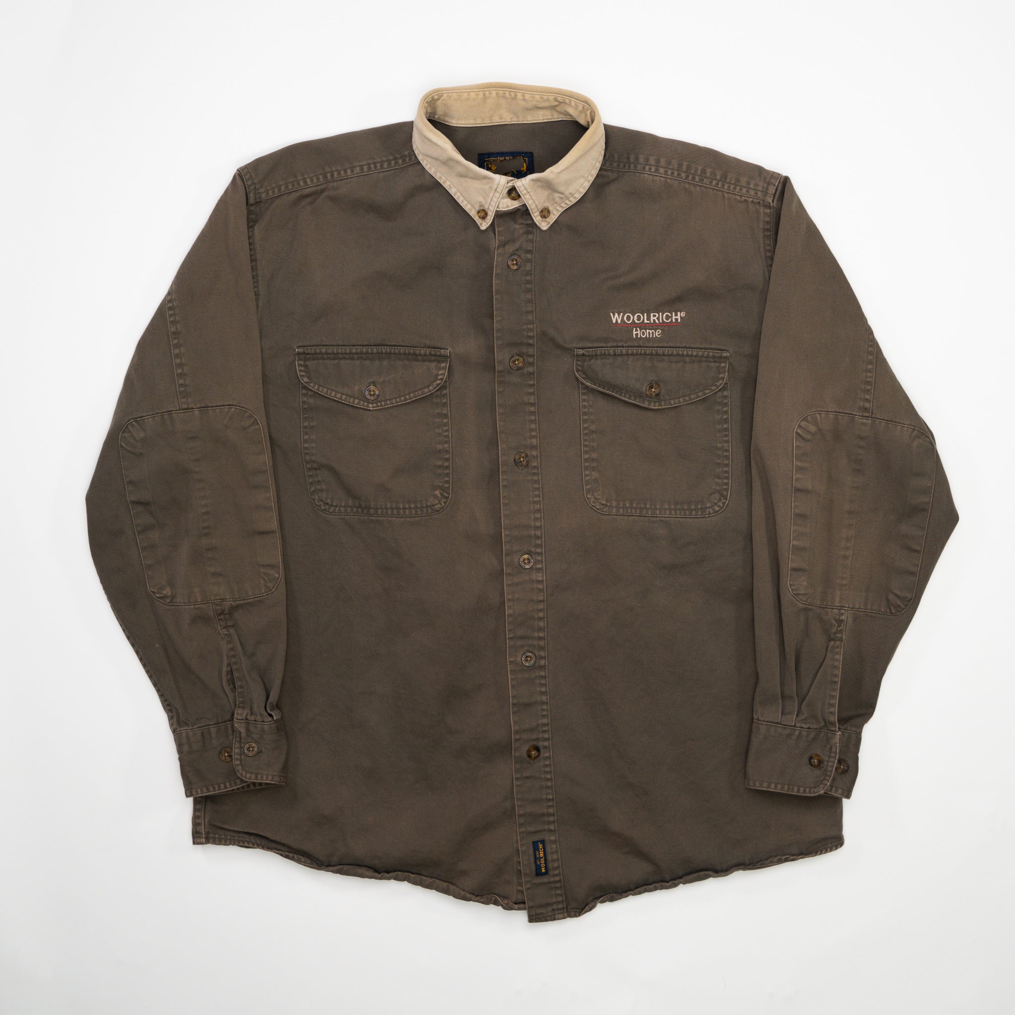 Vintage Brown + Beige Woolrich Home Button Up (L)