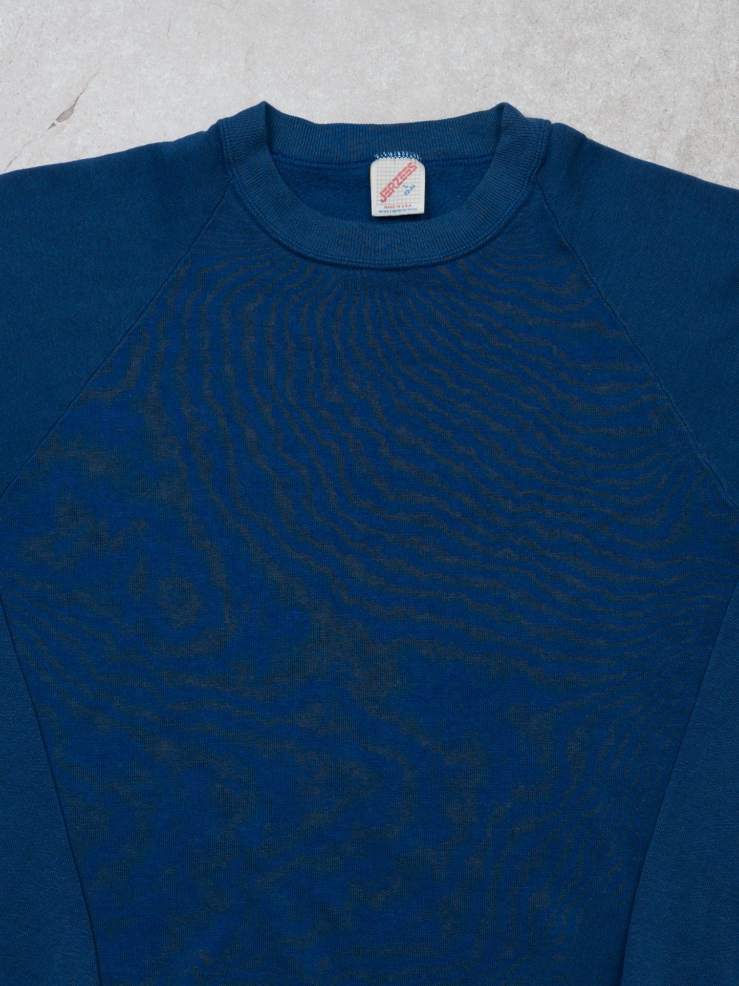 Vintage 90s Royal Blue Jerzee Blank Crewneck (S)