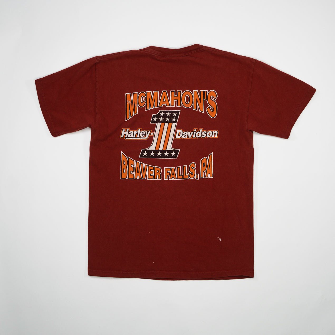 Vintage Red Harley Davidson Beaver Falls PA Tee (S)