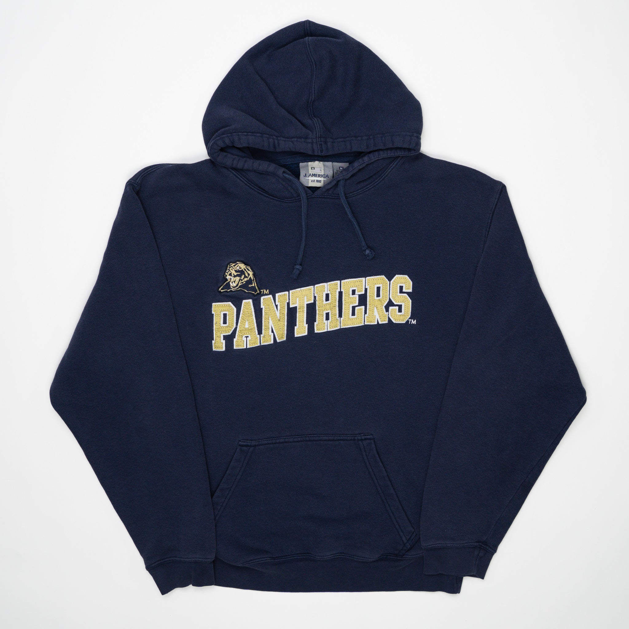 Vintage '92 Navy Pittsburgh Panthers Hoodie (S/M) | Rebalance Vintage.