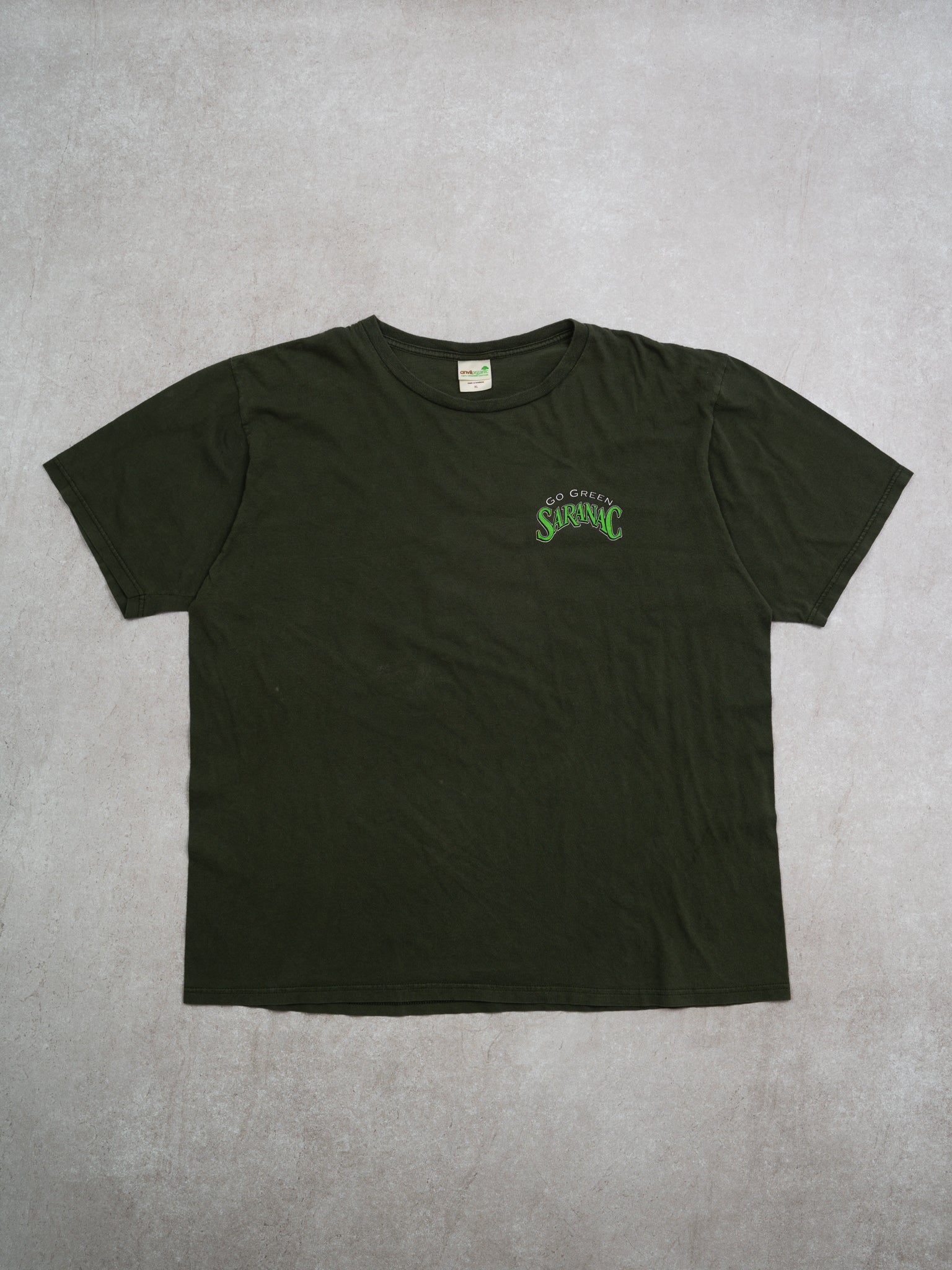 Vintage Green 'Go Green' Saranac Tee (M)