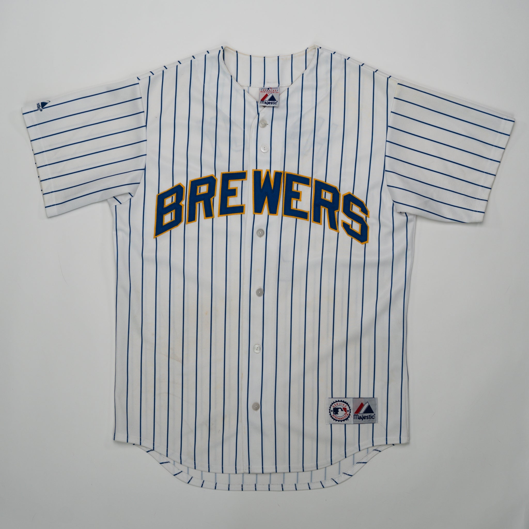 Vintage Milwaukee Brewers MLB Hardy Majestic Jersey (M) | Rebalance Vintage.