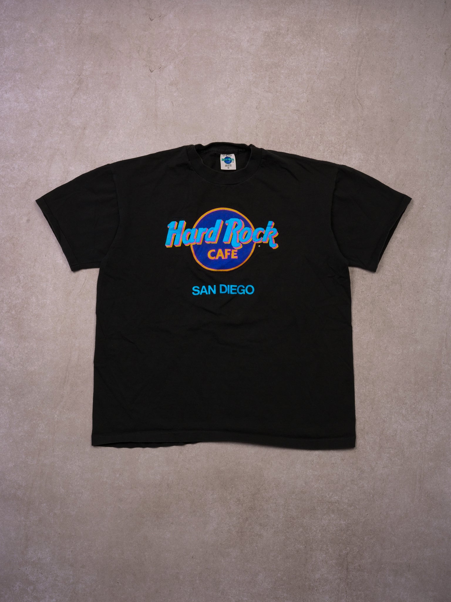 Vintage 90s Black Hard Rock Cafe San Diego Single Stitched Tee (M)