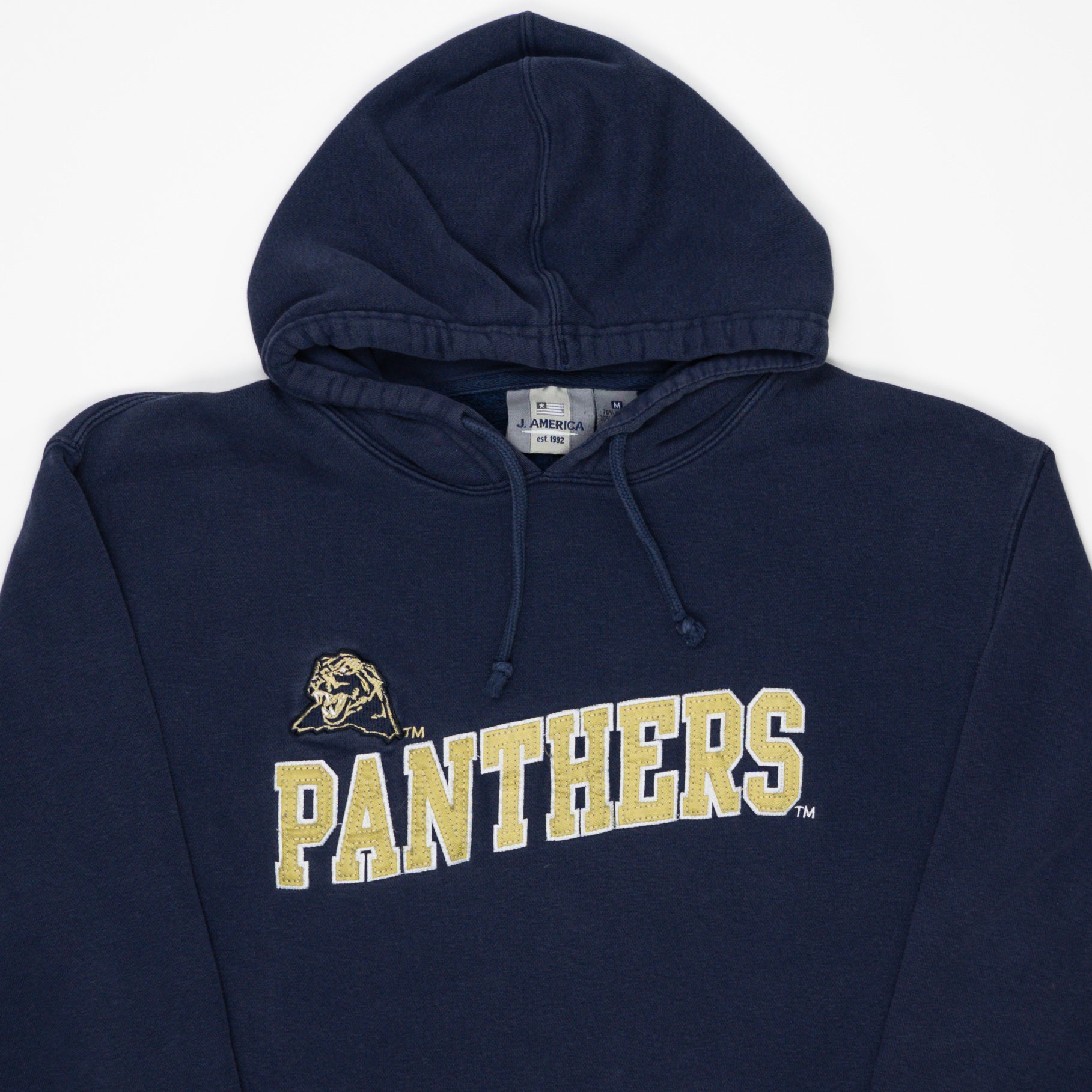 Vintage '92 Navy Pittsburgh Panthers Hoodie (S/M) | Rebalance Vintage.