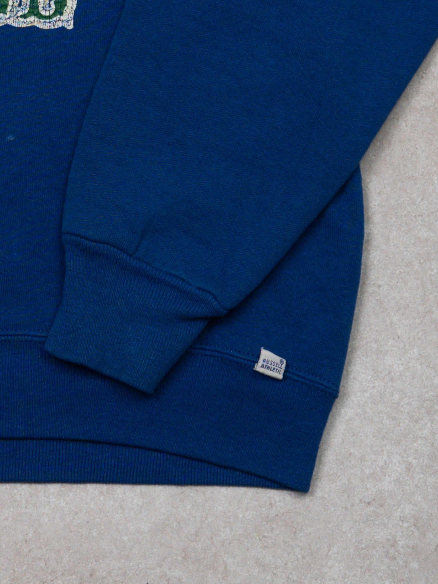 Vintage 90s Blue Mercy Hurst Football x Russell Crewneck