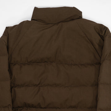 Vintage 80s Brown Down Feather Puffer Jacket (L/XL) | Rebalance Vintage.