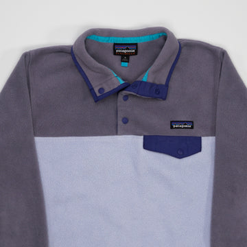 Vintage Light Purple Patagonia Fleece 1/4 Button Up Sweater (M) | Rebalance Vintage.