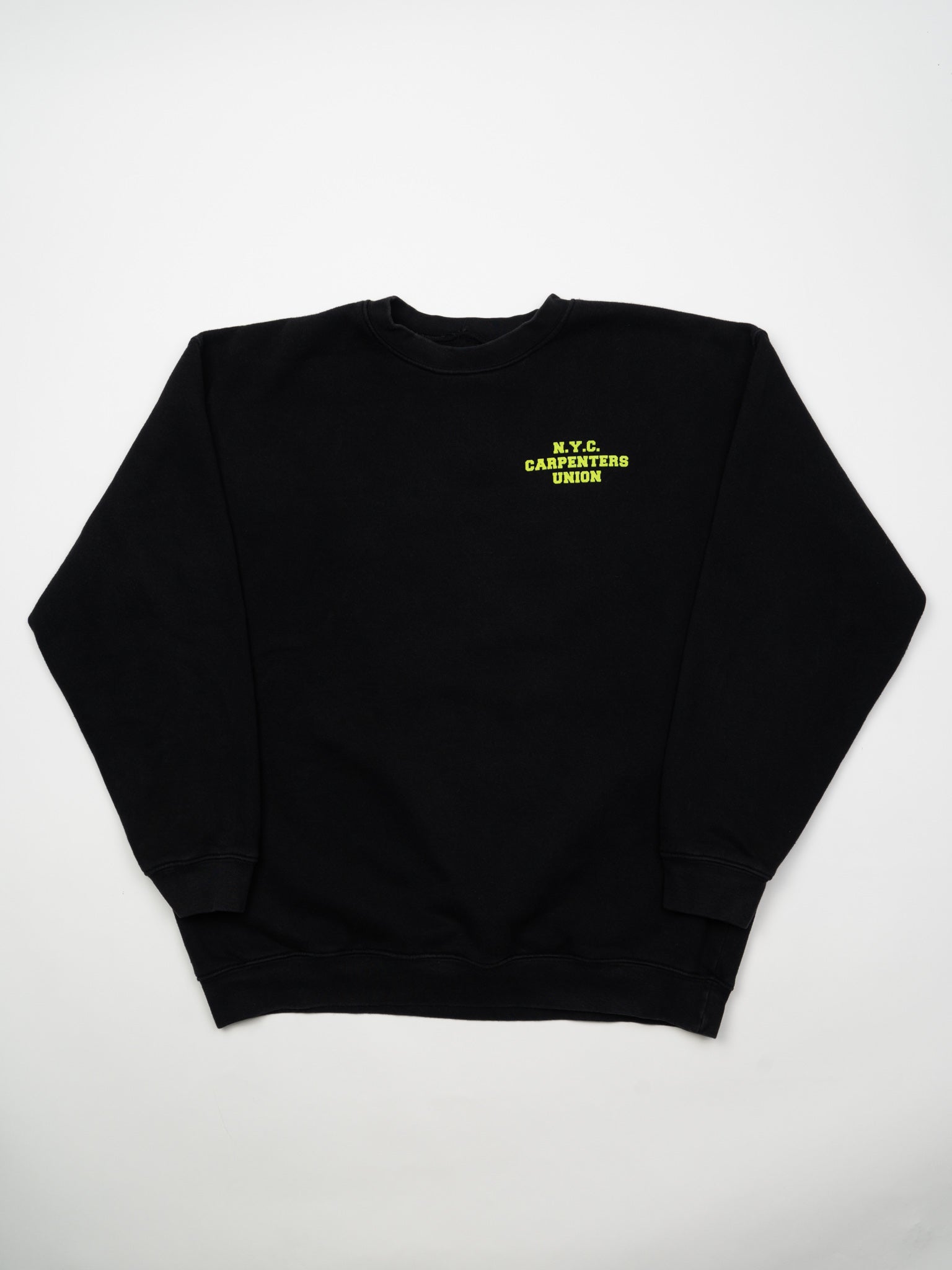Vintage 90s Black NYC Carpenters Union Crewneck (L)