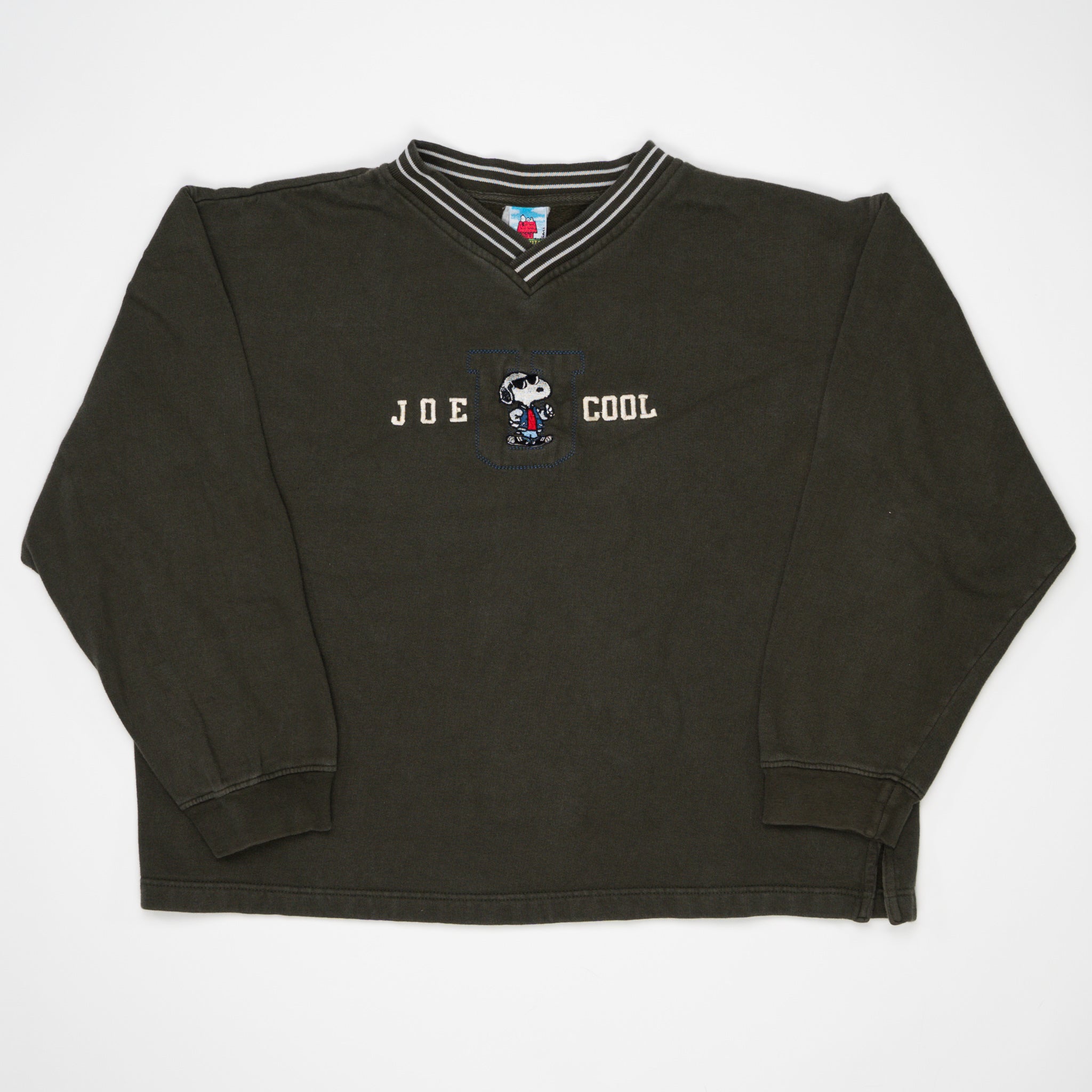 Vintage Moss Green Joe Cool Snoopy Crewneck (M/L) | Rebalance Vintage.