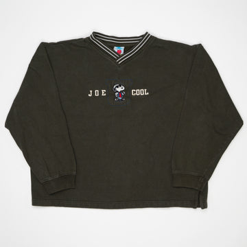 Vintage Moss Green Joe Cool Snoopy Crewneck (M/L) | Rebalance Vintage.