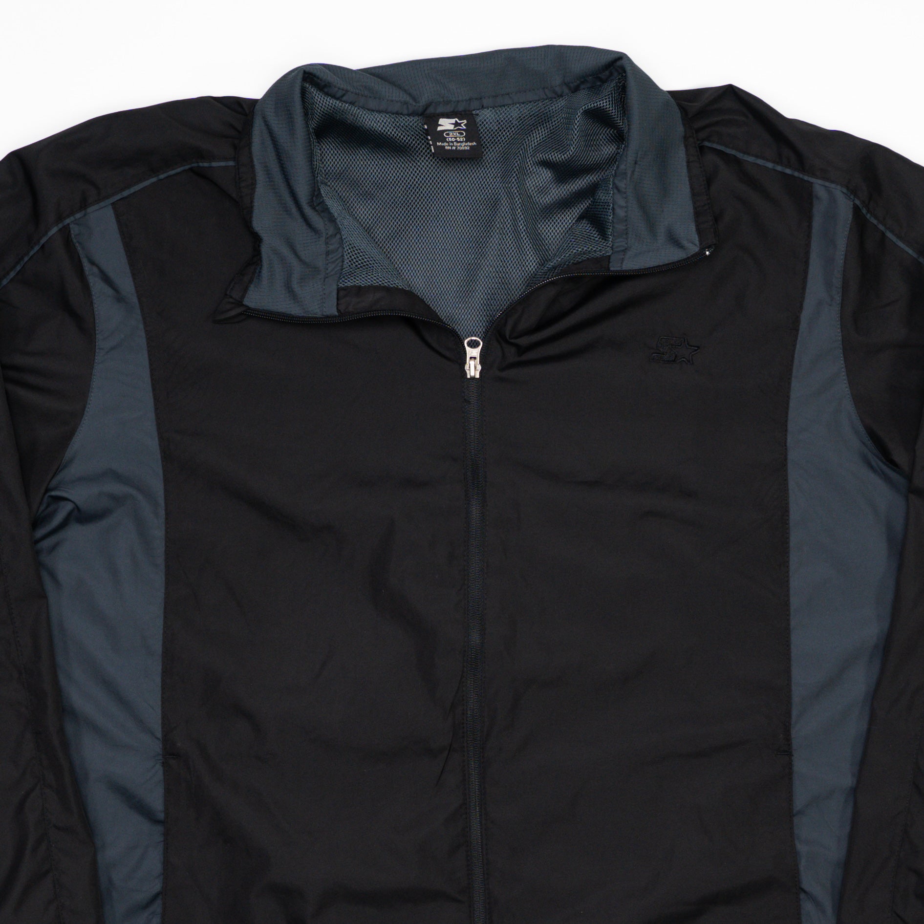 Vintage Black + Grey Starter Windbreaker (XXL)