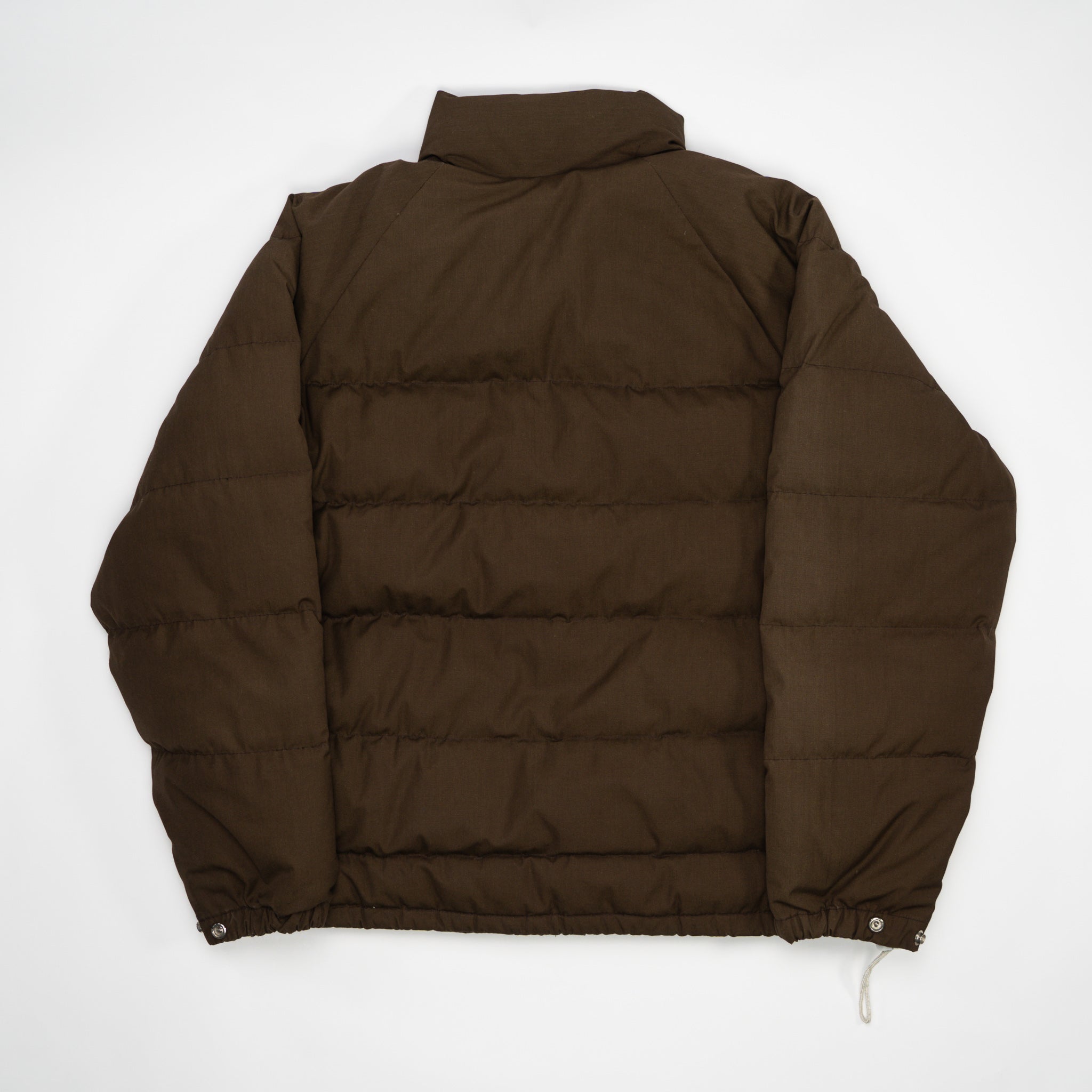 Vintage 80s Brown Down Feather Puffer Jacket (L/XL) | Rebalance Vintage.