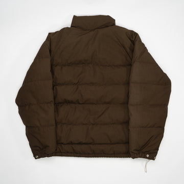 Vintage 80s Brown Down Feather Puffer Jacket (L/XL) | Rebalance Vintage.