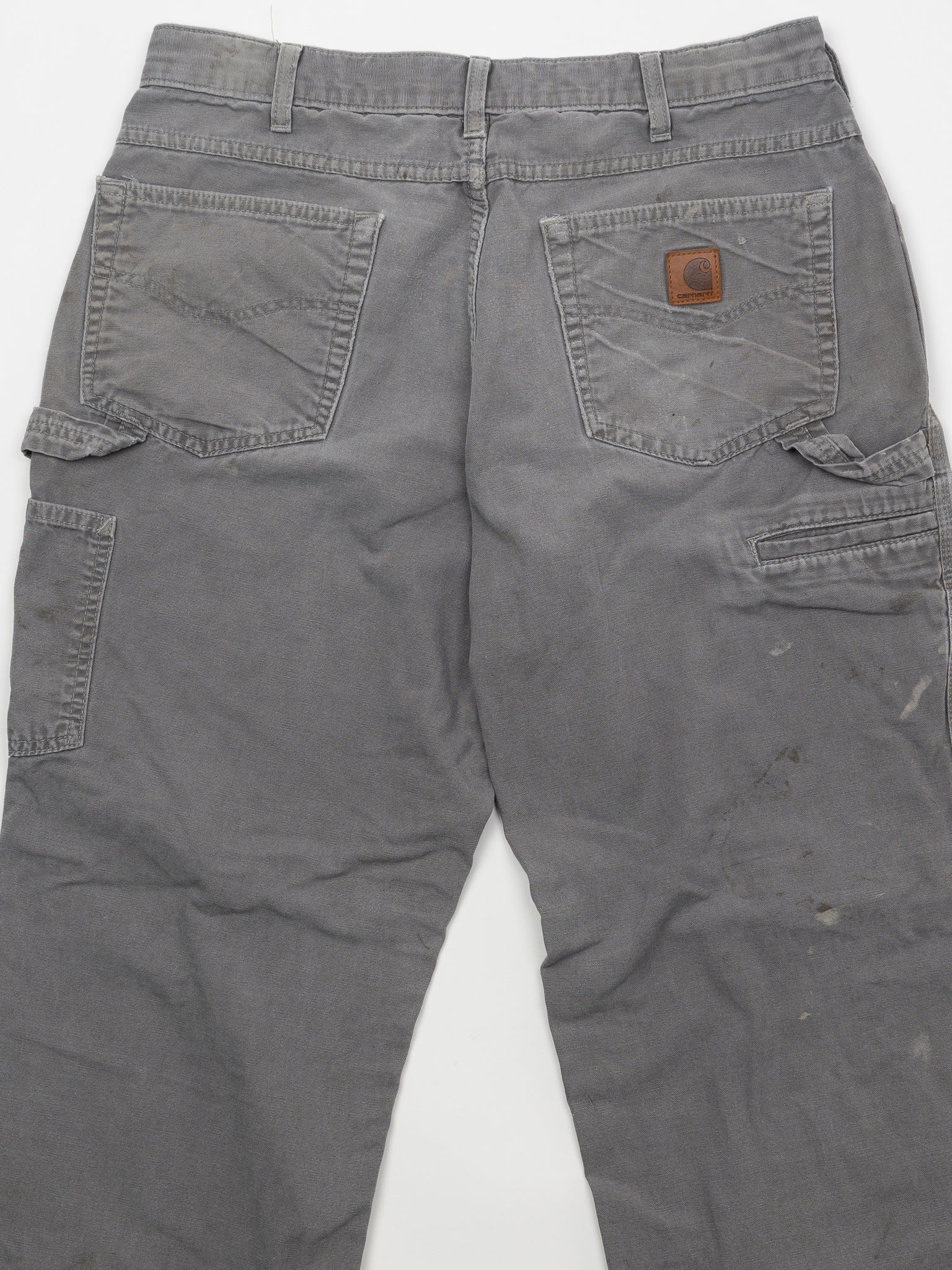 Vintage Grey Paint Stained Carhartt Cargo Pants (34 x 32)
