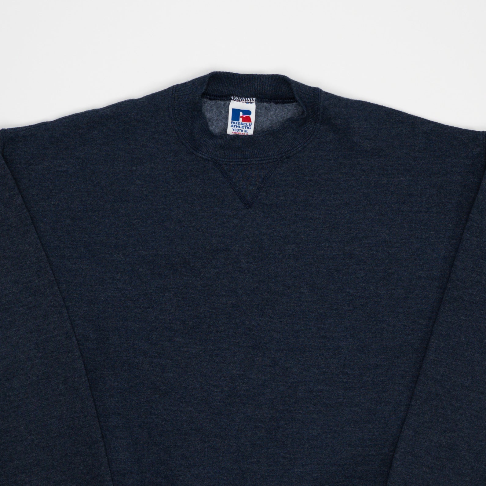 Vintage Washed Dark Blue Russell Athletic Crewneck (S) | Rebalance Vintage.