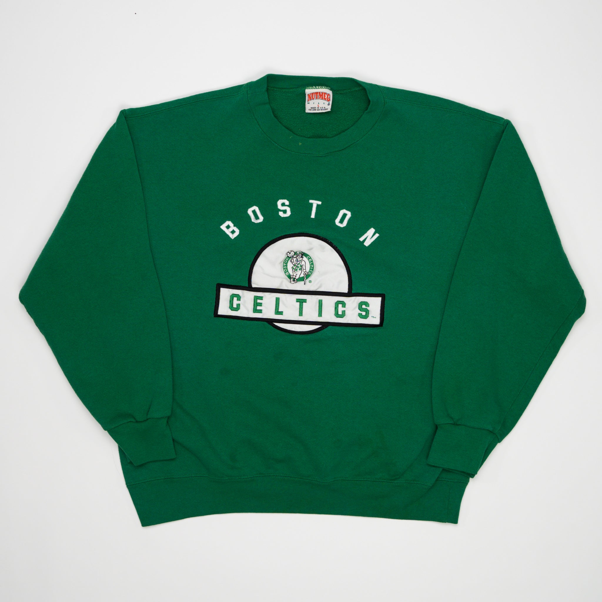 Vintage 90s Green Boston Celtics Crewneck (M) | Rebalance Vintage.