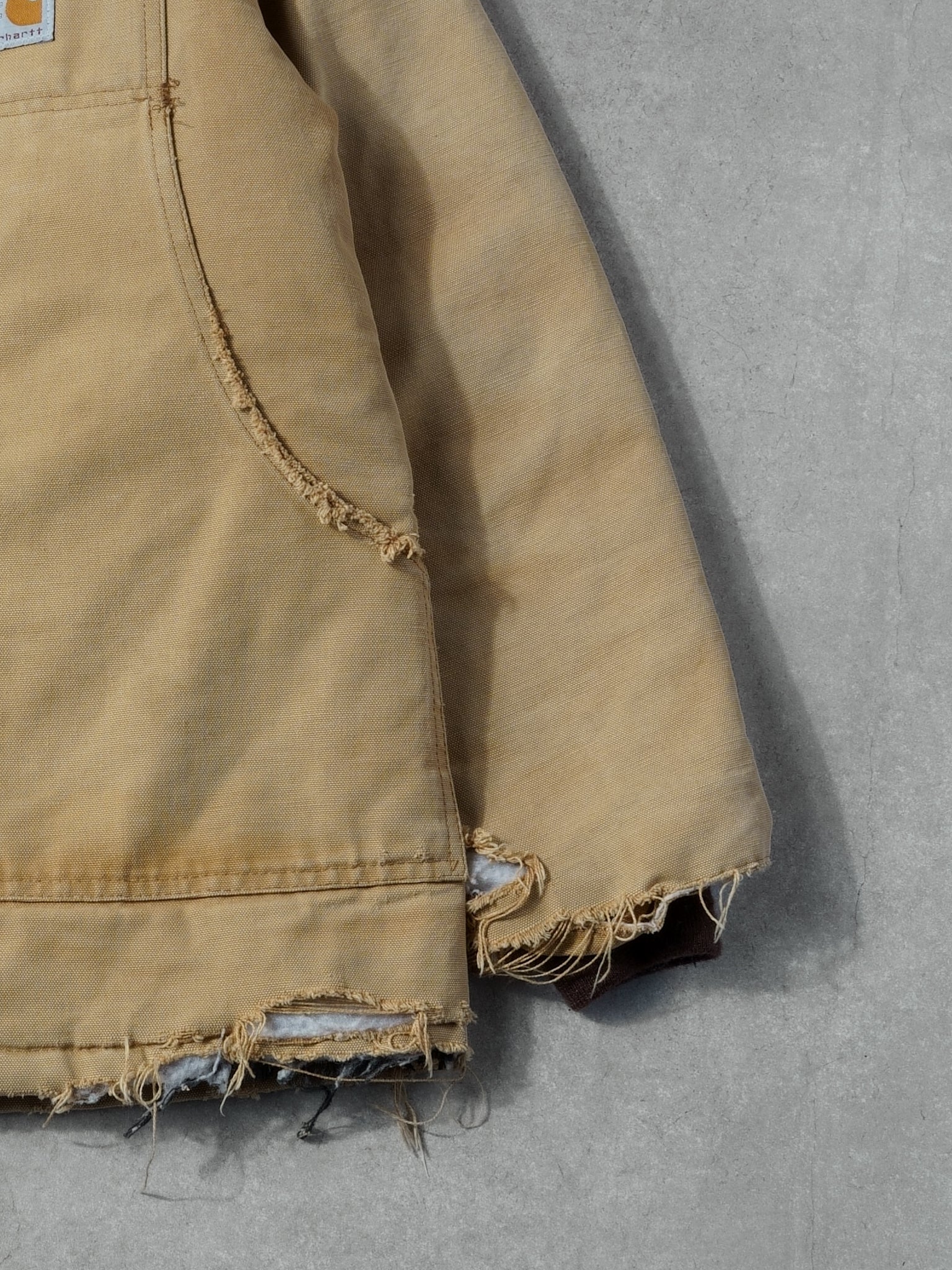 Vintage 90s Khaki Carhartt Collared Swing Workwear Jacket (M/L)