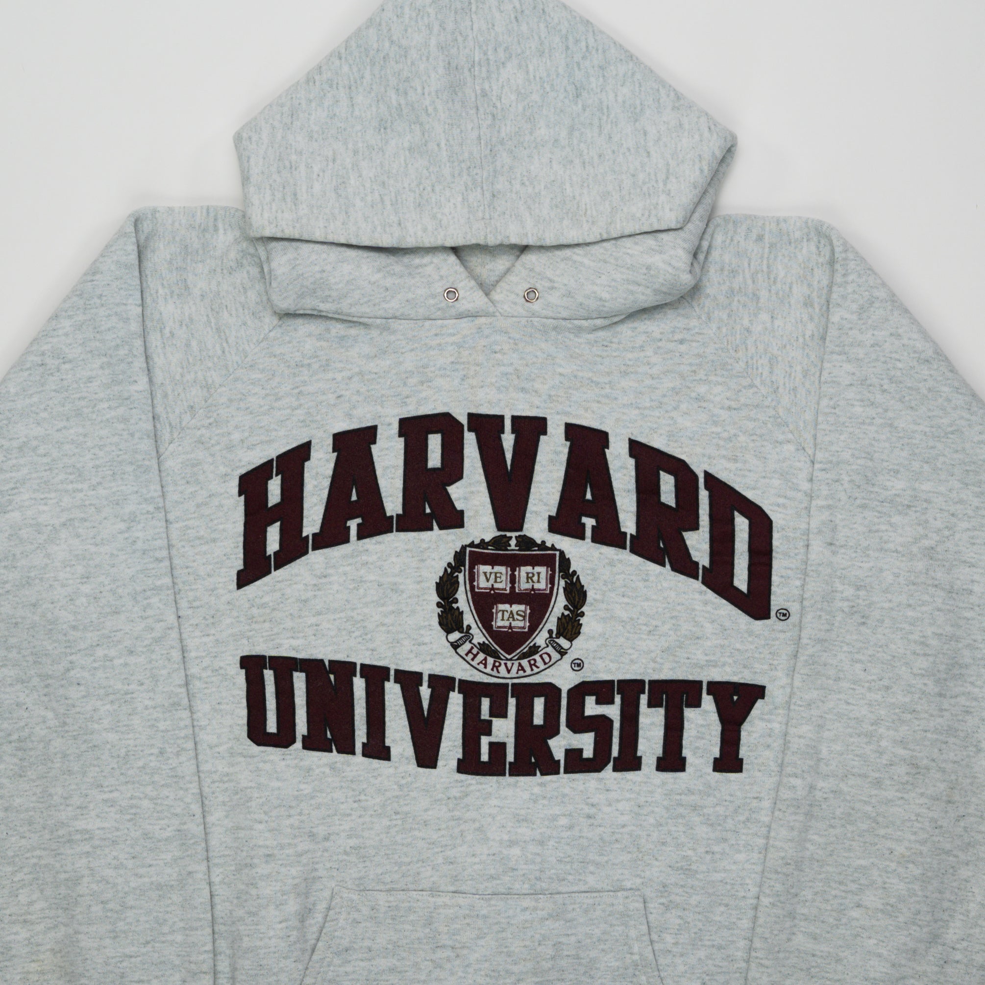 Vintage 90s Grey Harvard University Hoodie (M/L) | Rebalance Vintage.