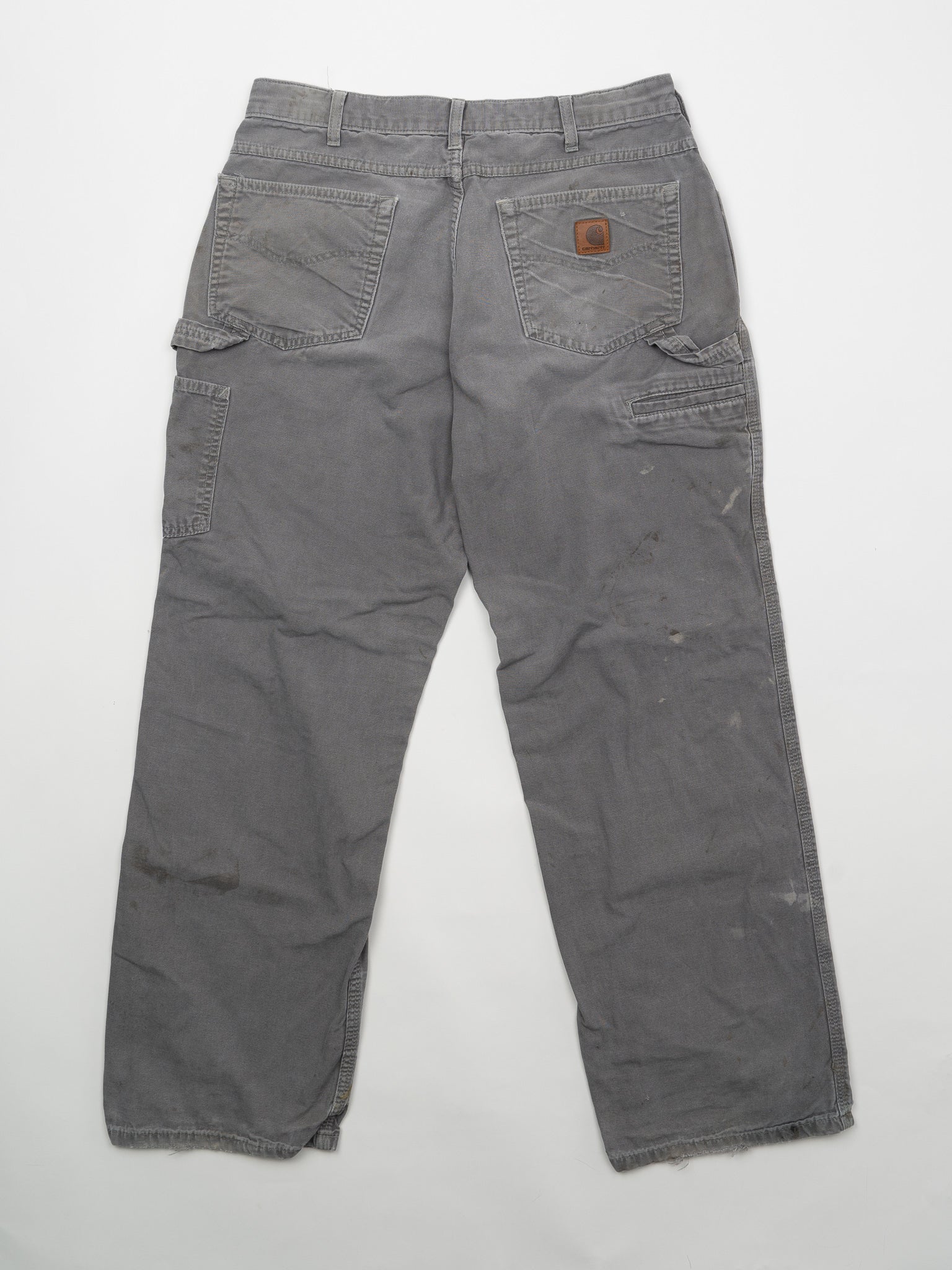 Vintage Grey Paint Stained Carhartt Cargo Pants (34 x 32)