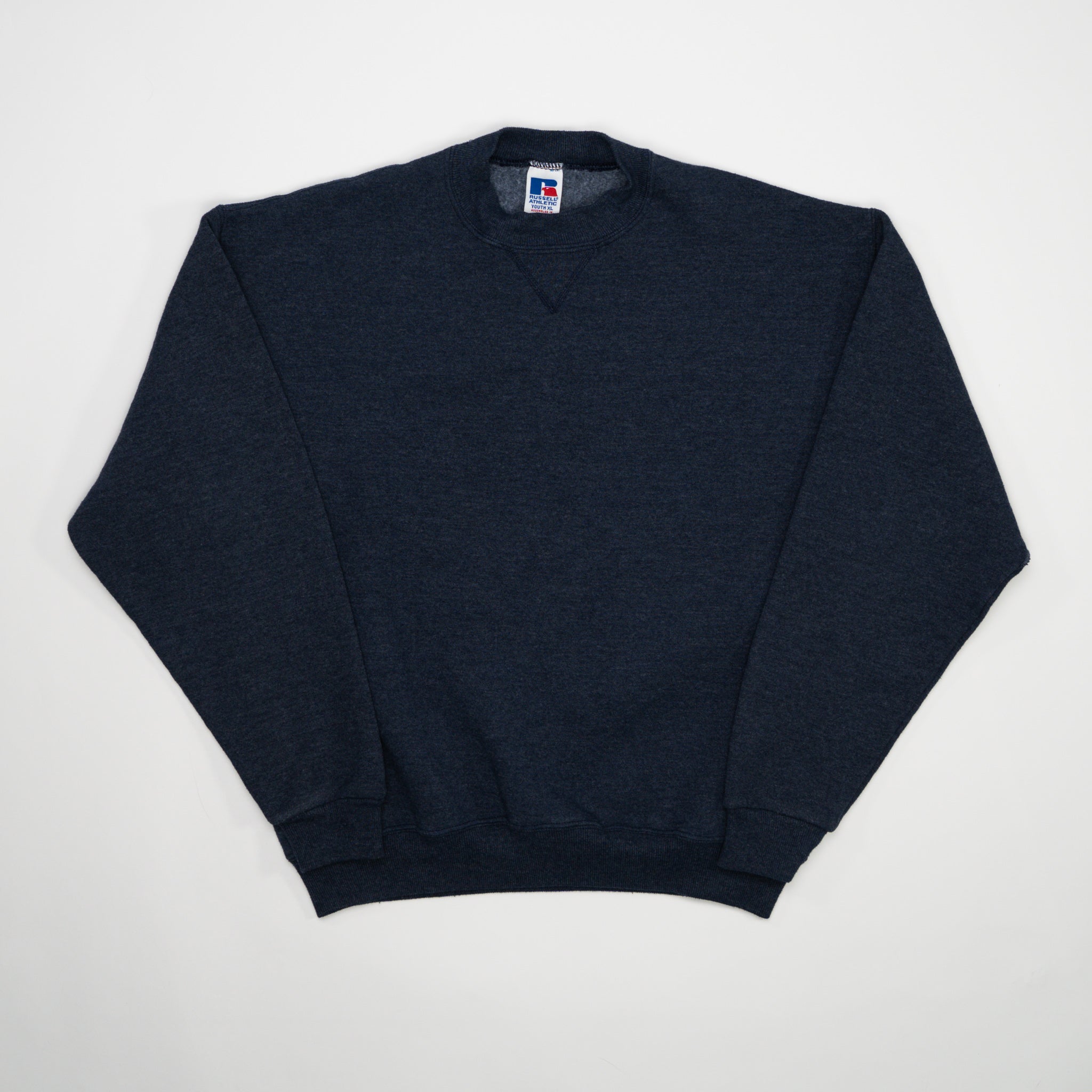 Vintage Washed Dark Blue Russell Athletic Crewneck (S) | Rebalance Vintage.